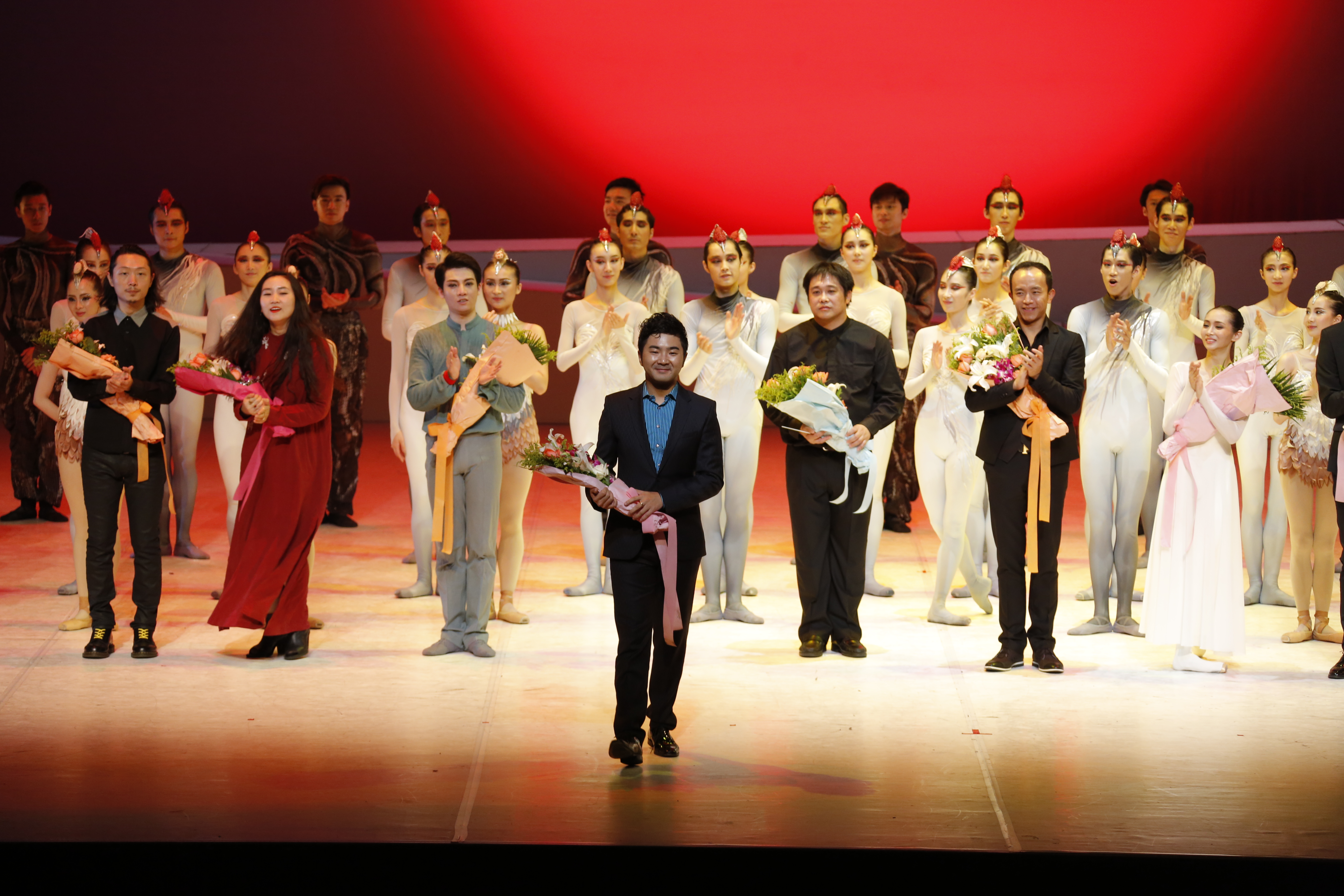 Curtain call at the Crane Whisperer ballet