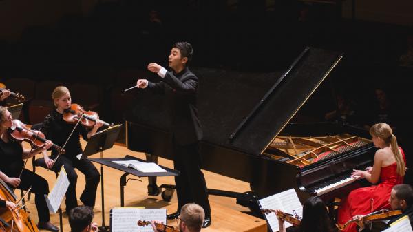 Conducting the University of Maryland Orchestra