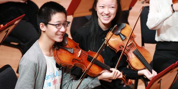 String Ensemble Rehearsal